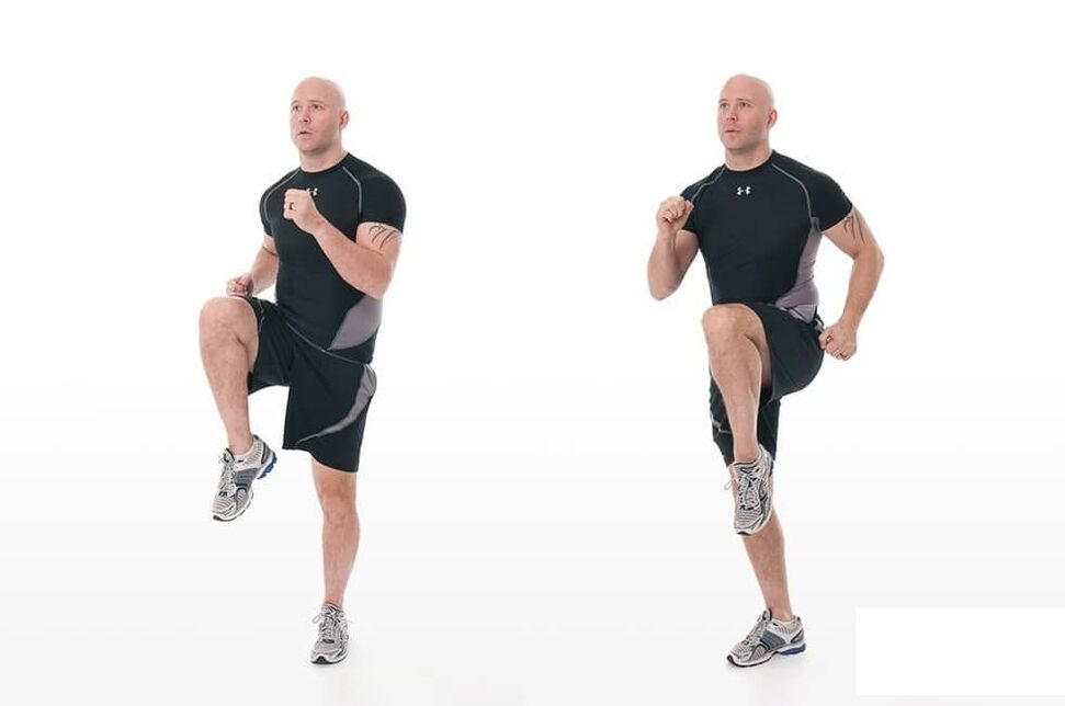 Op zijn plaats lopen